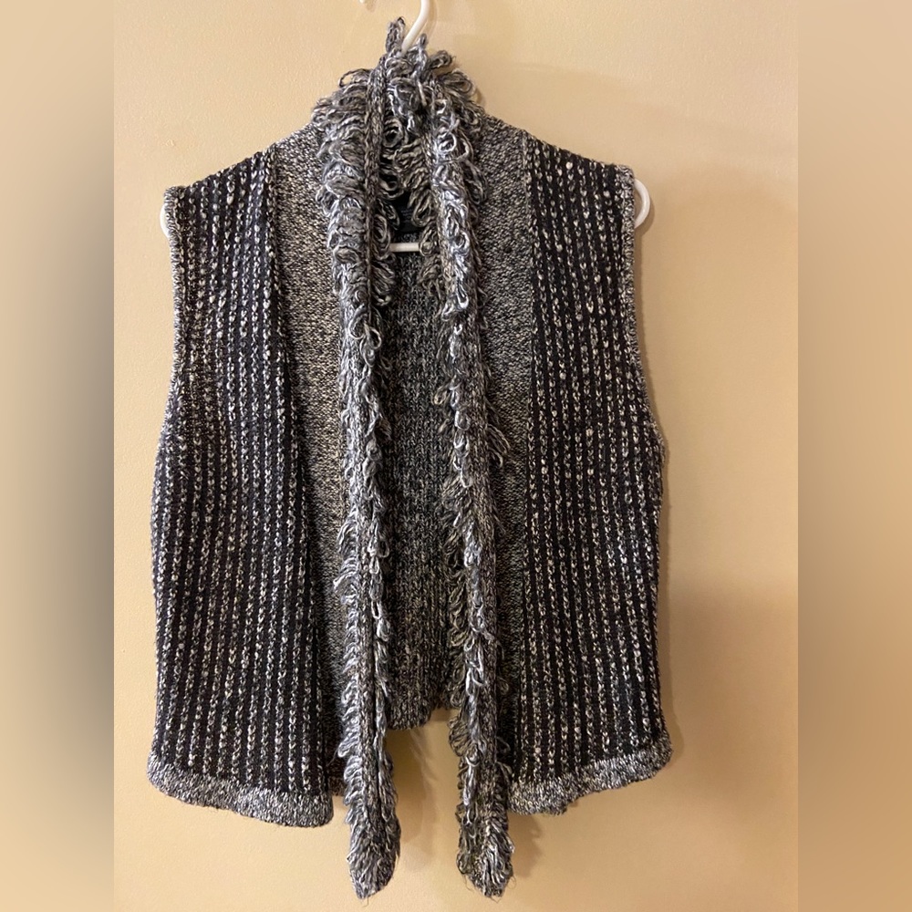 Calvin Klein grey frilly vest size medium